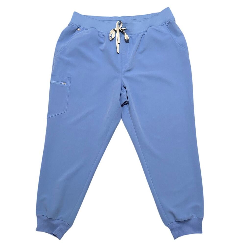 FIGS Zamora Jogger Scrub Pants Women’s Blue Ceil Blue Athletic Medical